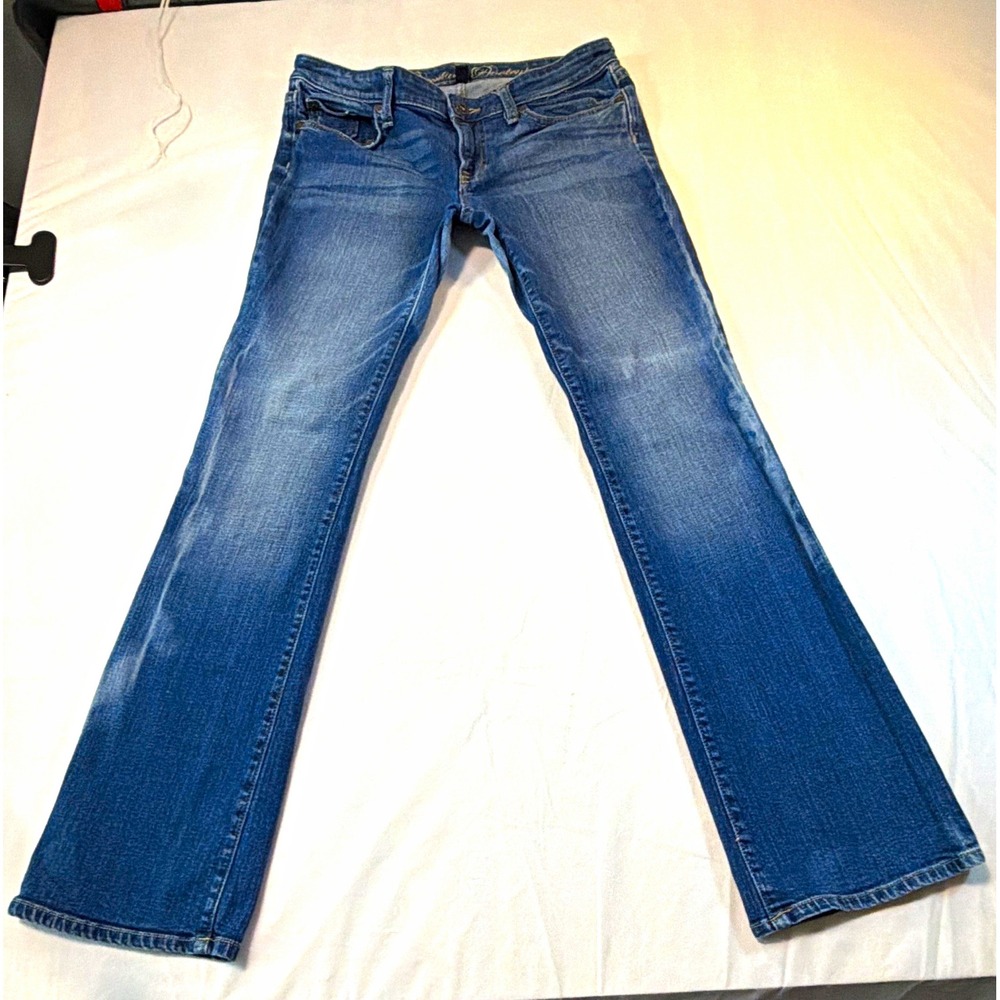 Gap Premium Bootcut Blue Denim Wash Stretch 5-Pocket Zip Woman's 6R Western